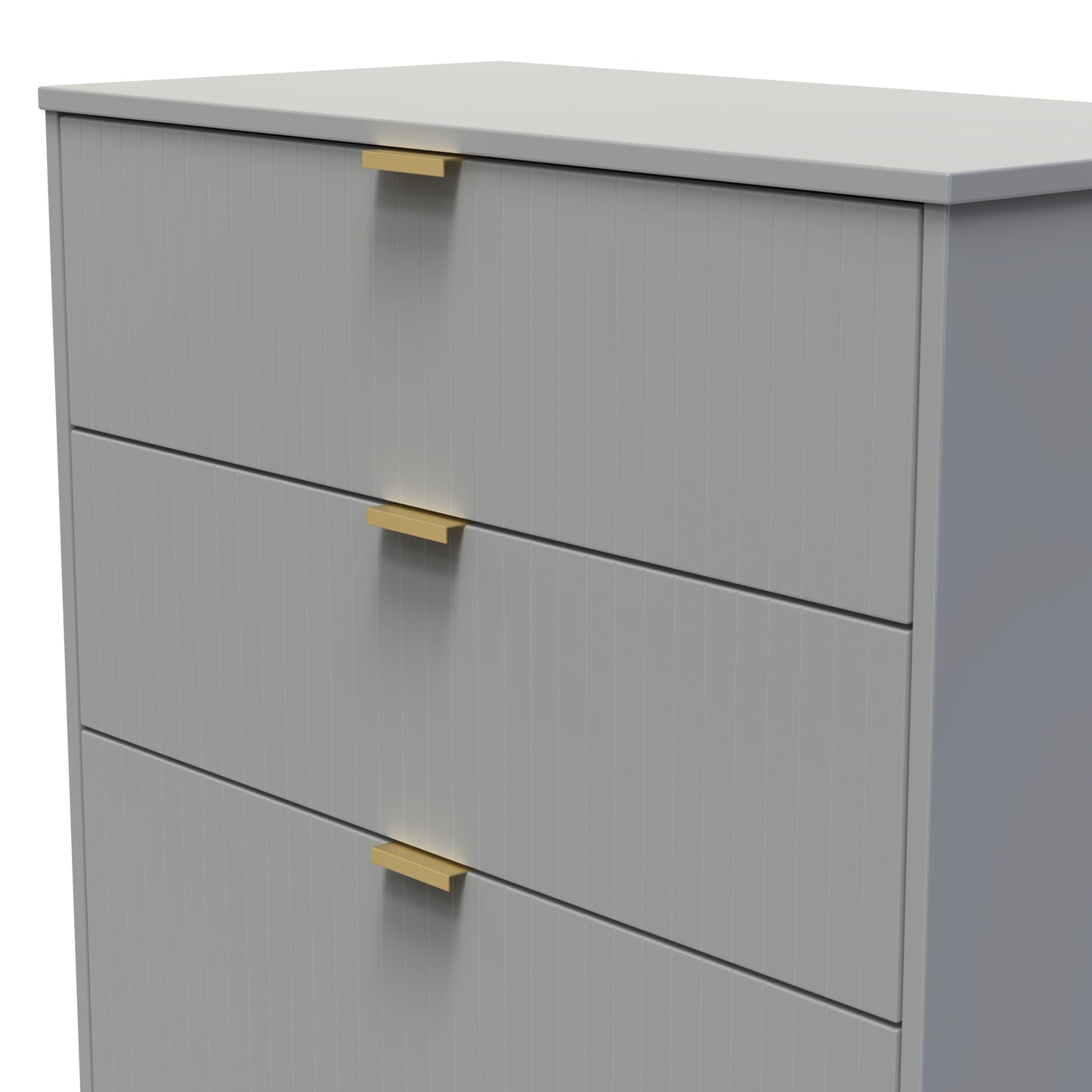 Nashville F Tall Chest of Drawers Grey 4 Drawers 77cm