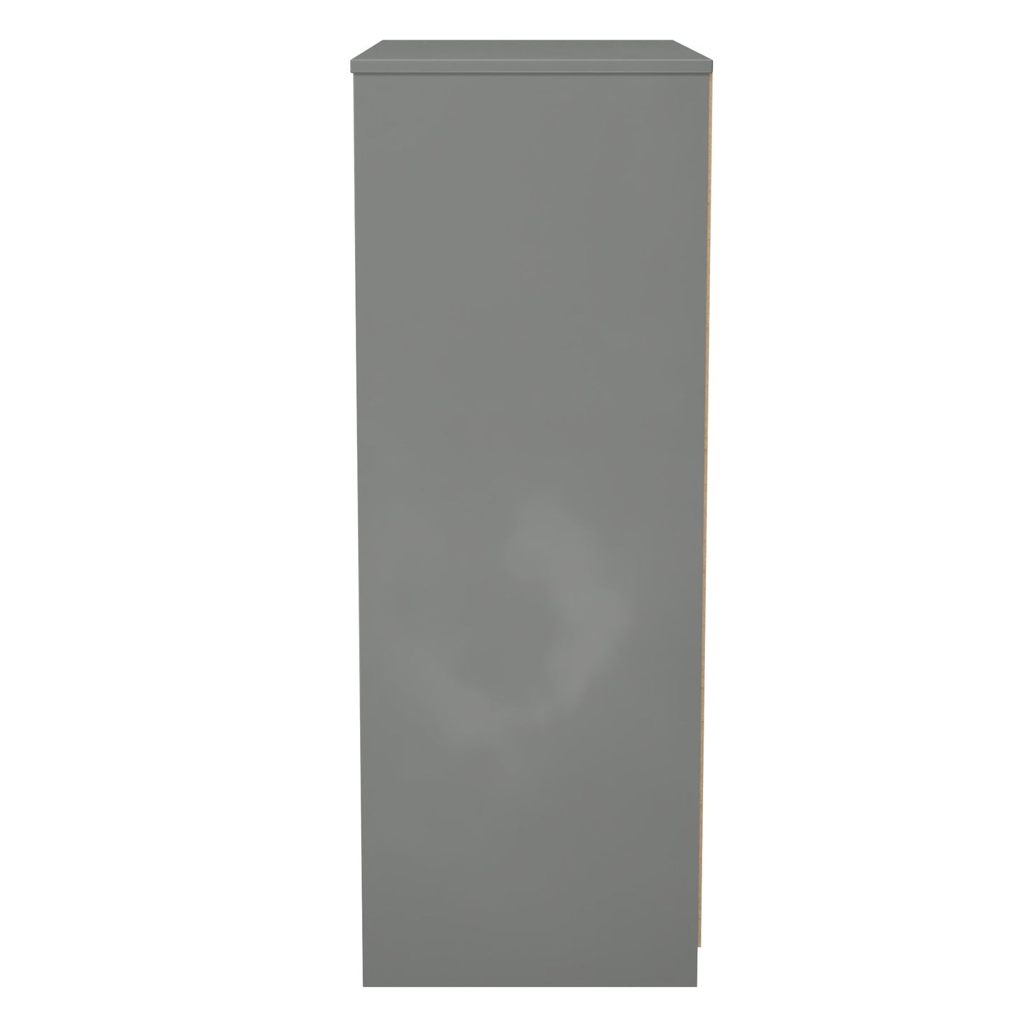 Nashville F Tall Chest of Drawers White & Grey 4 Drawers 77cm