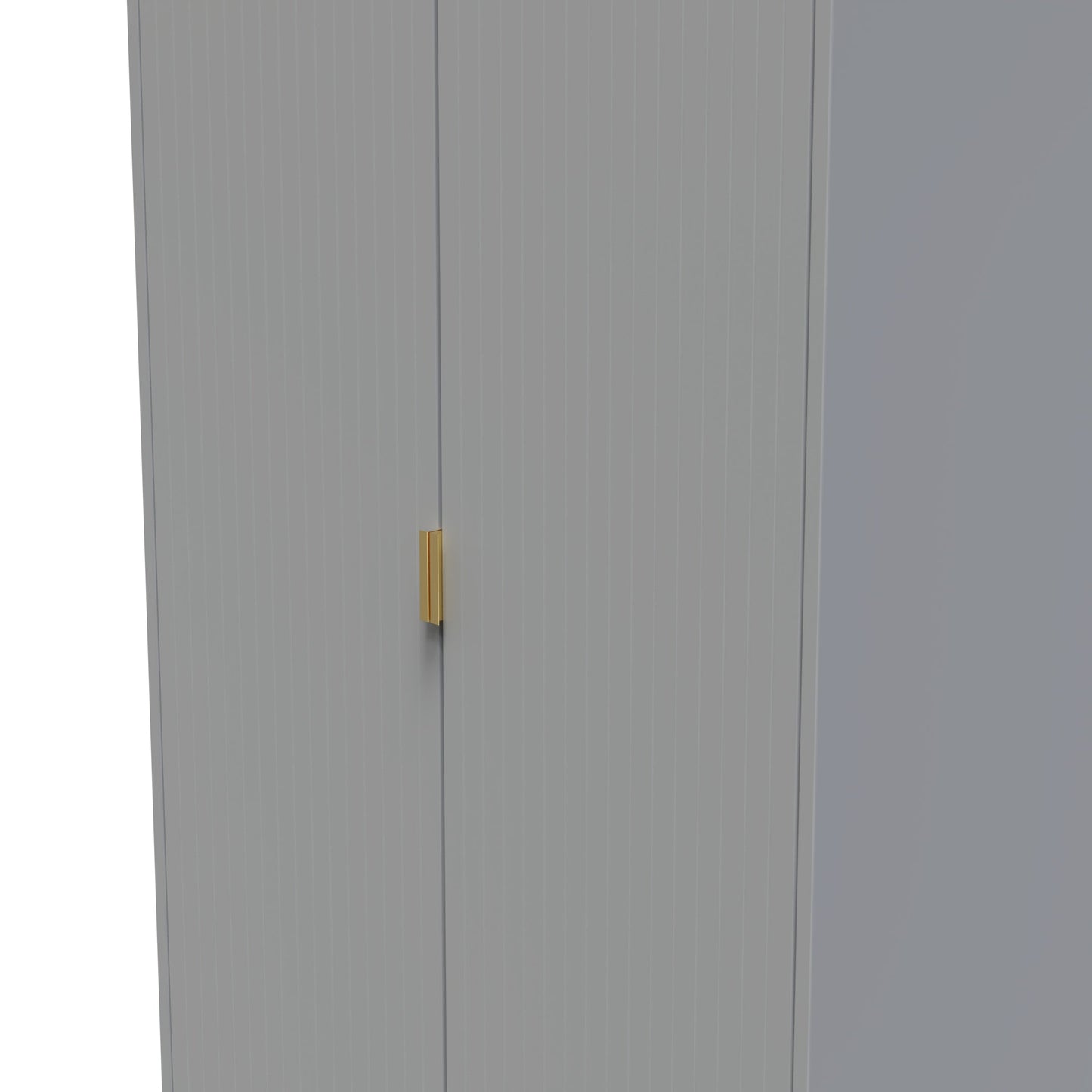 Nashville F Tall Wardrobe Grey 2 Doors 1 Shelf 77cm
