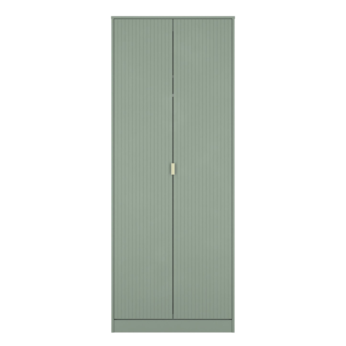 Nashville F Tall Wardrobe Green 2 Doors 1 Shelf 77cm