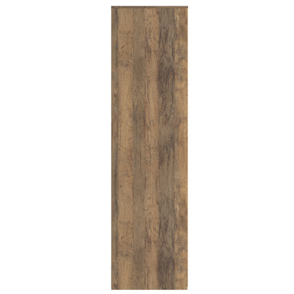 Nashville F Tall Wardrobe White & Vintage Oak 3 Doors 1 Shelf 116cm