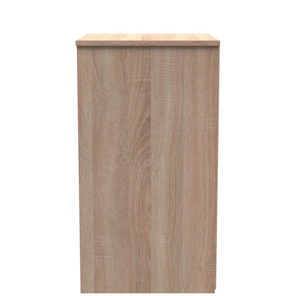 New York C Bedside Table Light Oak 3 Drawers 45cm