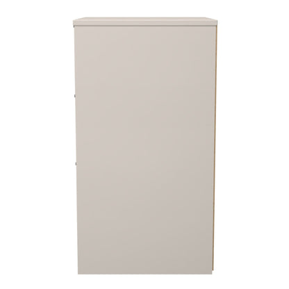 New York C Bedside Table Off-white 3 Drawers 45cm