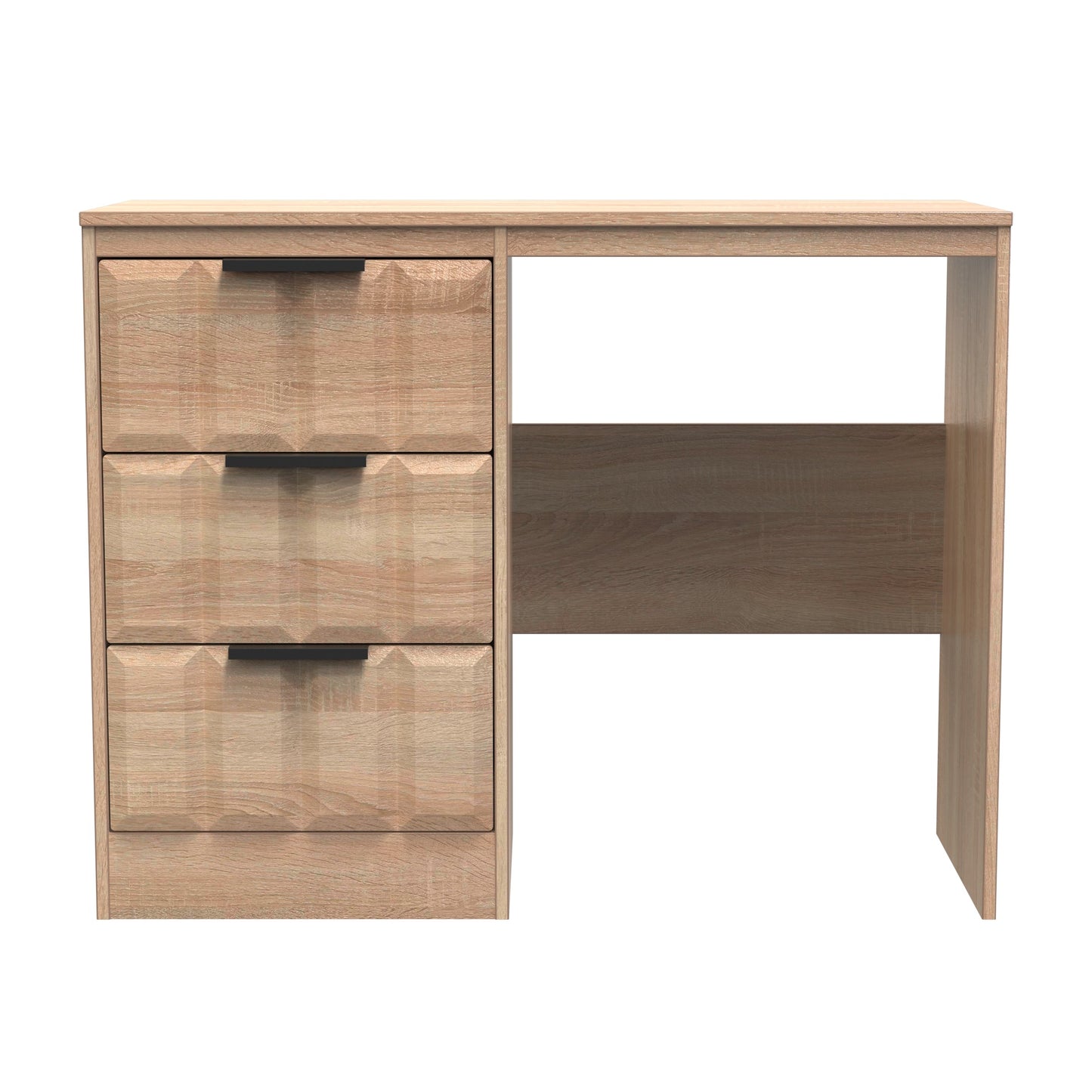 New York C Desk Light Oak 3 Drawers 97cm