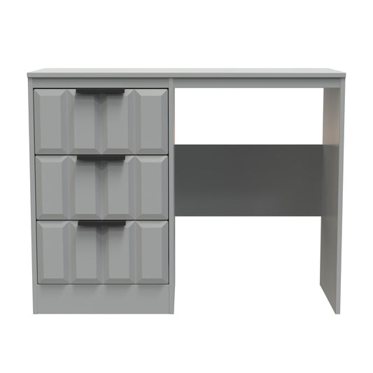 New York C Desk Grey 3 Drawers 97cm