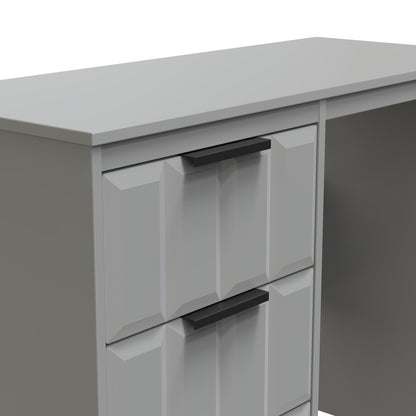 New York C Desk Grey 3 Drawers 97cm