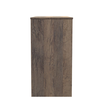 New York C Desk White & Vintage Oak 3 Drawers 97cm