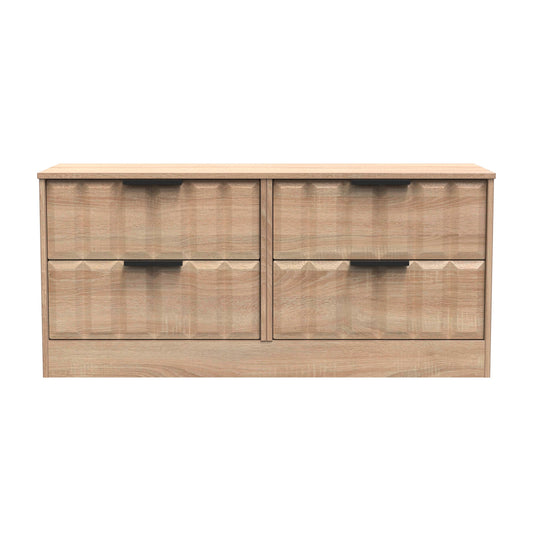New York C Large Chest of Drawers Light Oak 4 Drawers 115cm