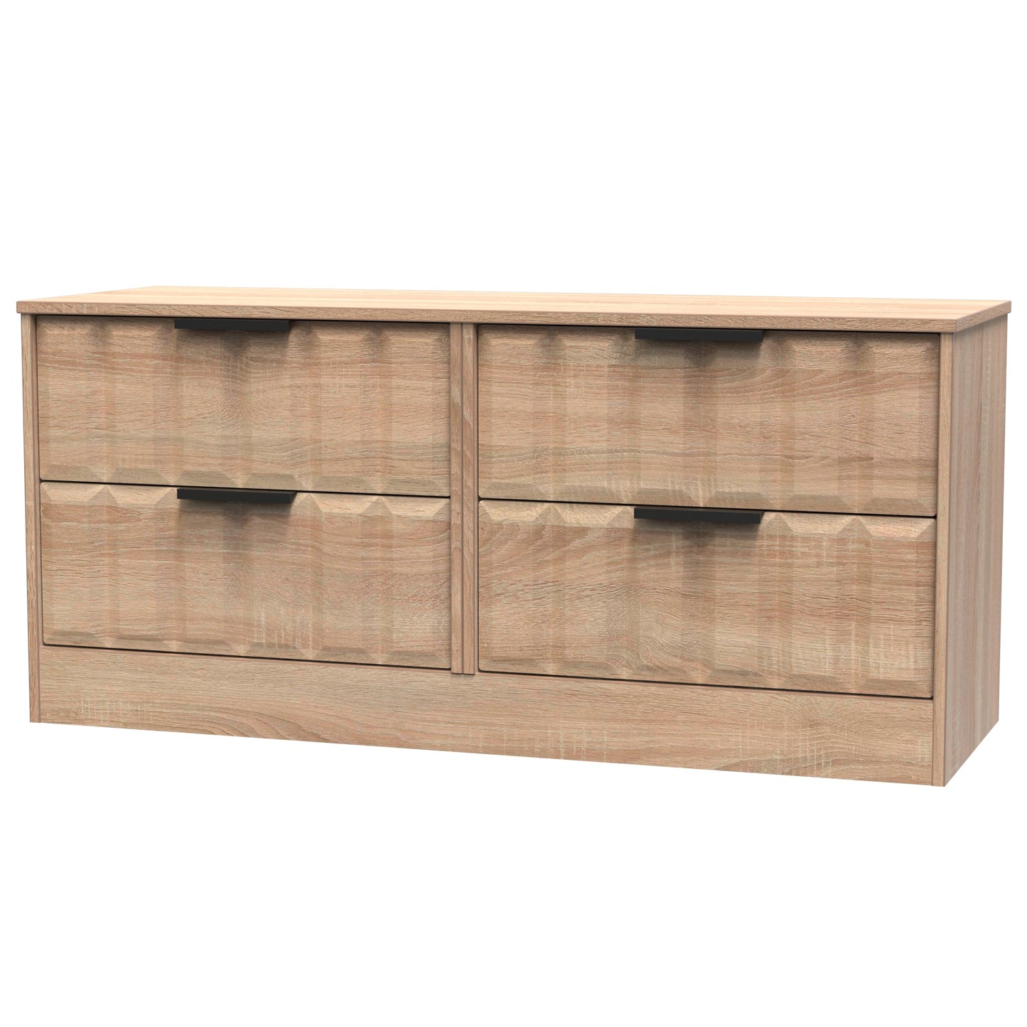 New York C Large Chest of Drawers Light Oak 4 Drawers 115cm