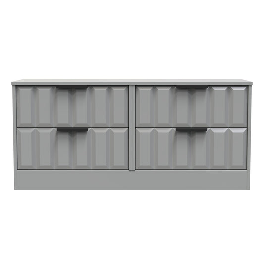 New York C Large Chest of Drawers Grey 4 Drawers 115cm
