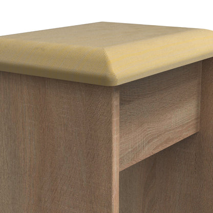 New York C Dressing Stool Light Oak 48cm