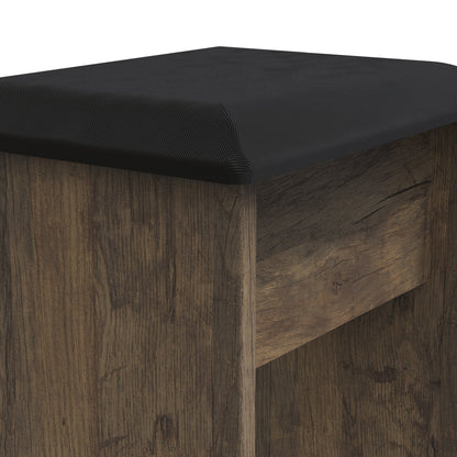 New York C Dressing Stool Vintage Oak 48cm