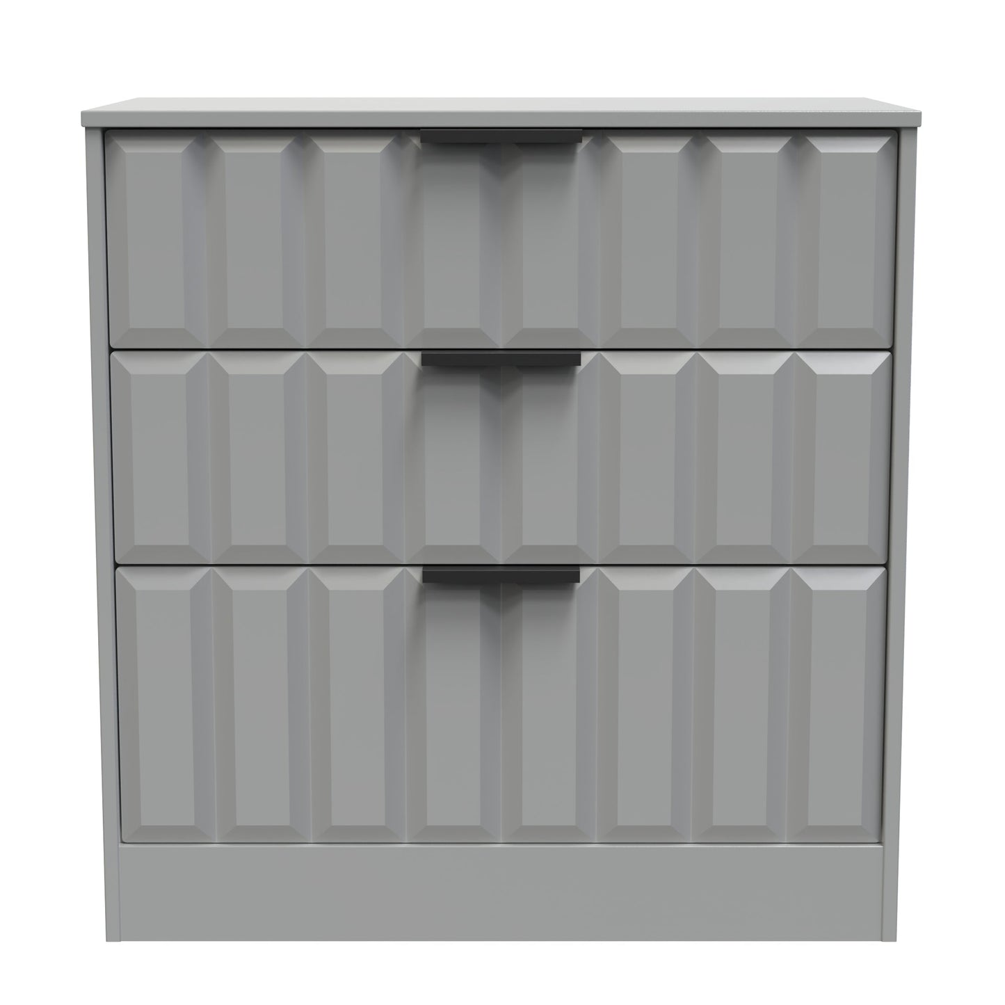 New York C Chest of Drawers Grey 3 Drawers 77cm