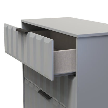 New York C Chest of Drawers Grey 3 Drawers 77cm