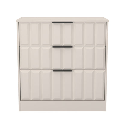 New York C Chest of Drawers Off-white 3 Drawers 77cm