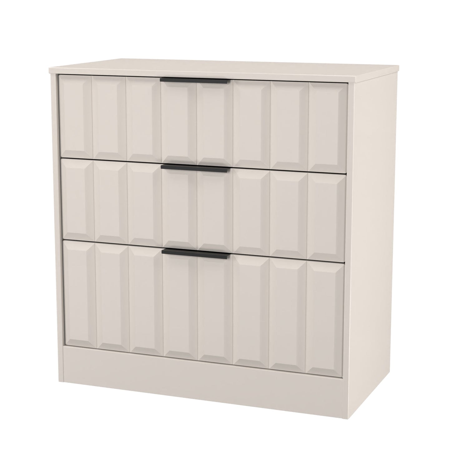 New York C Chest of Drawers Off-white 3 Drawers 77cm
