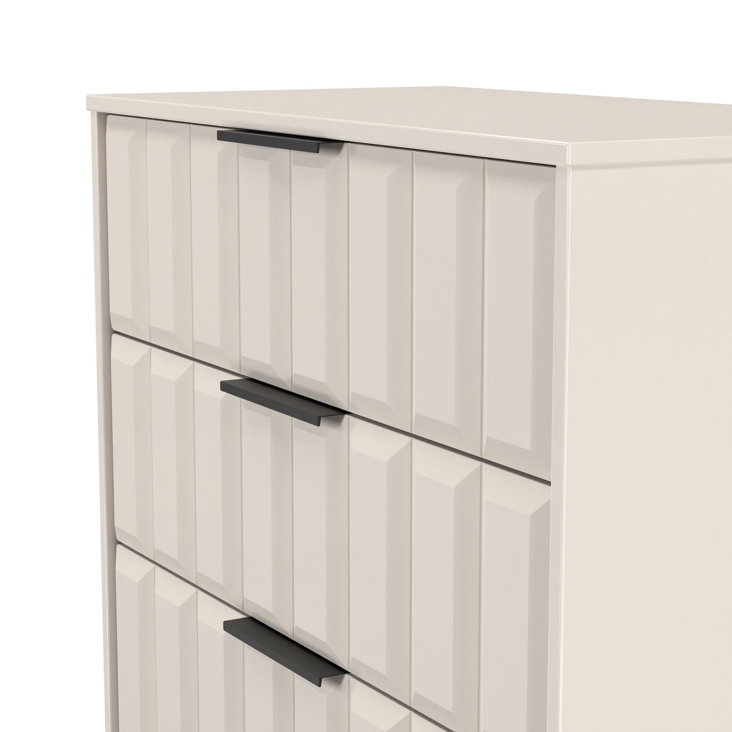 New York C Chest of Drawers Off-white 3 Drawers 77cm