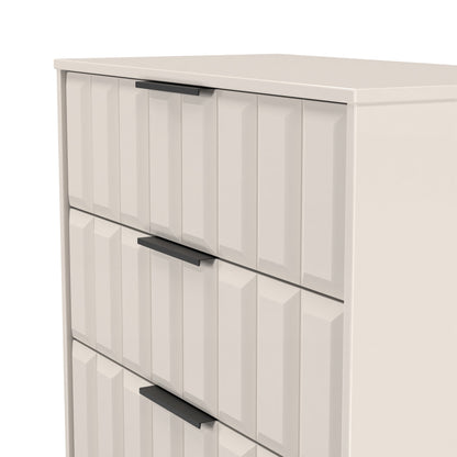 New York C Chest of Drawers Off-white 3 Drawers 77cm