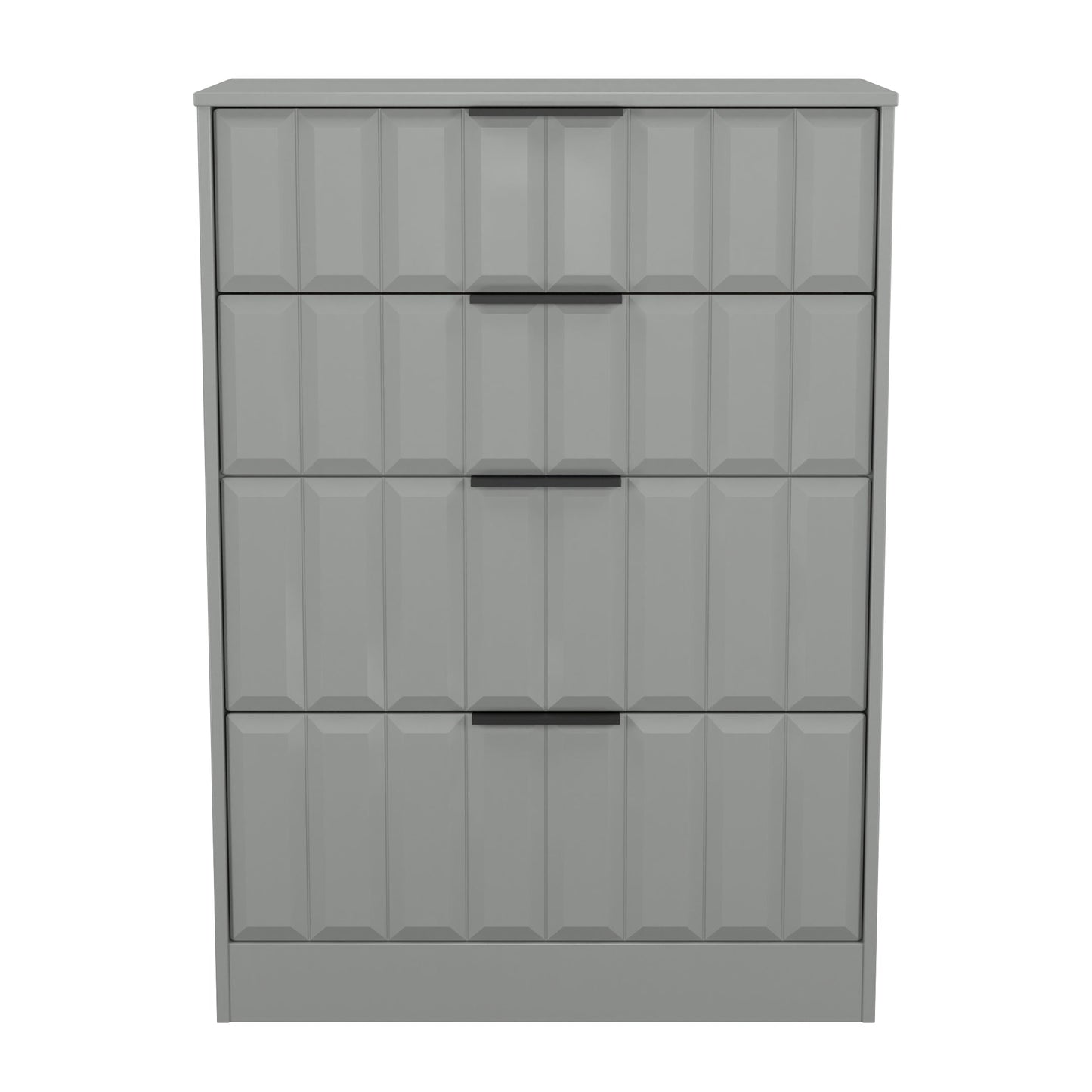 New York C Tall Chest of Drawers Grey 4 Drawers 77cm