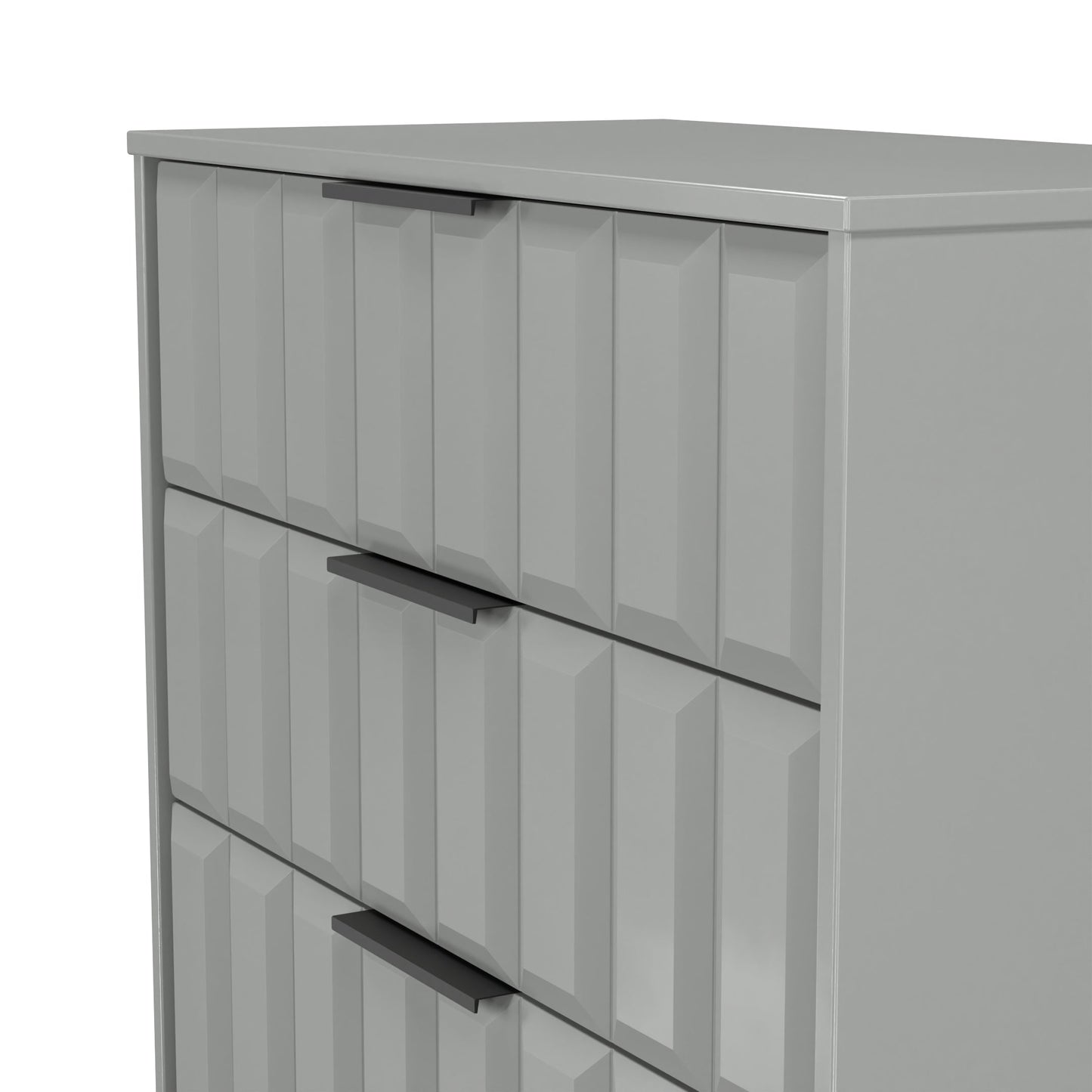 New York C Tall Chest of Drawers Grey 4 Drawers 77cm