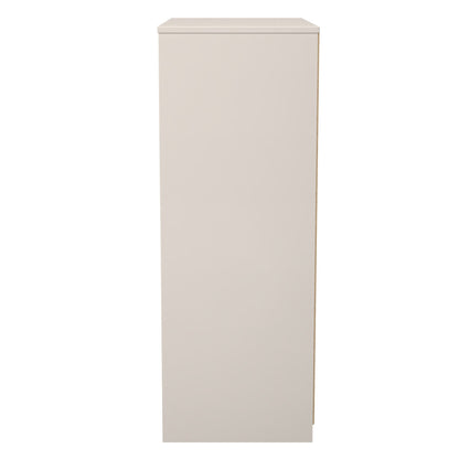New York C Tall Chest of Drawers Off-white 4 Drawers 77cm