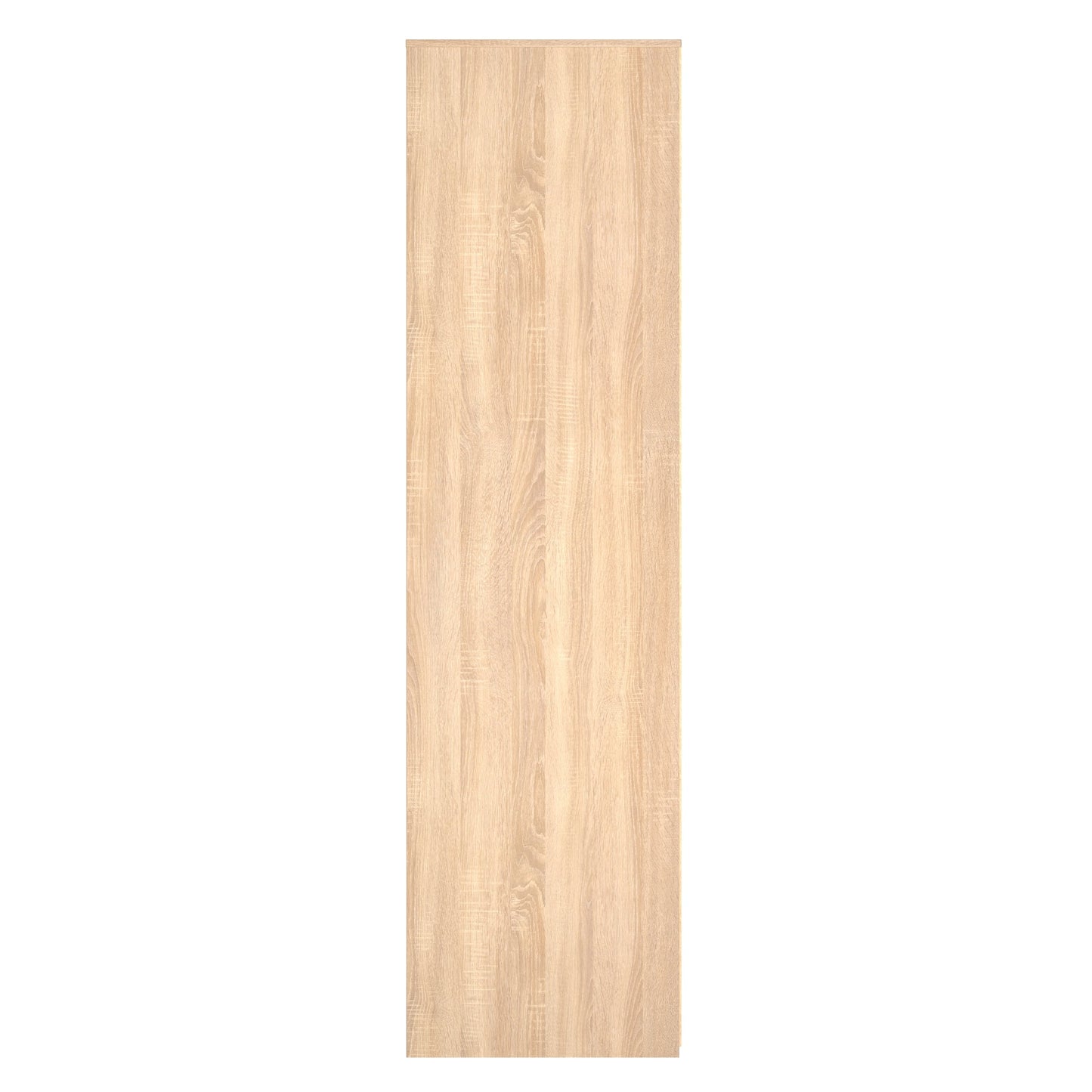 New York C Tall Wardrobe Light Oak 2 Doors 1 Shelf 77cm