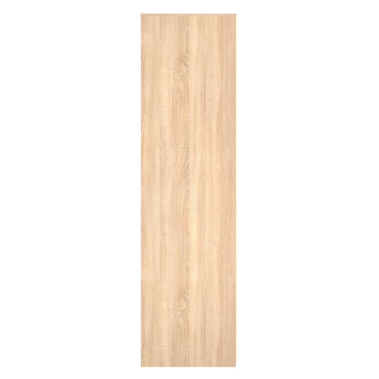 New York C Tall Wardrobe Light Oak 2 Doors 1 Shelf 77cm