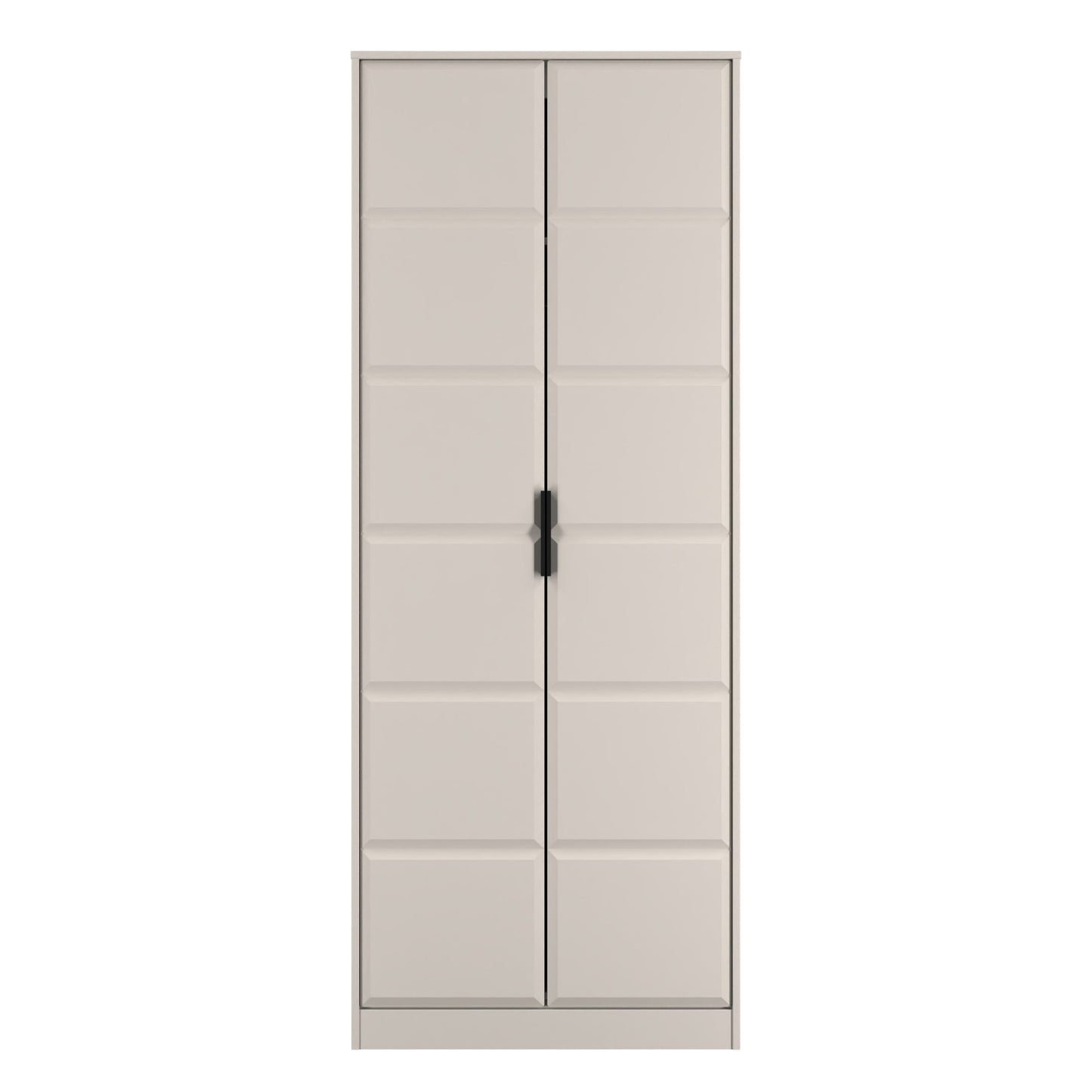 New York C Tall Wardrobe Off-white 2 Doors 1 Shelf 77cm