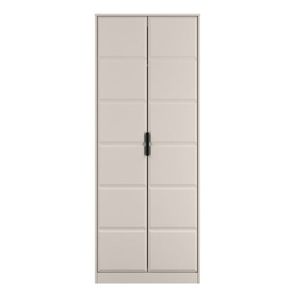 New York C Tall Wardrobe Off-white 2 Doors 1 Shelf 77cm