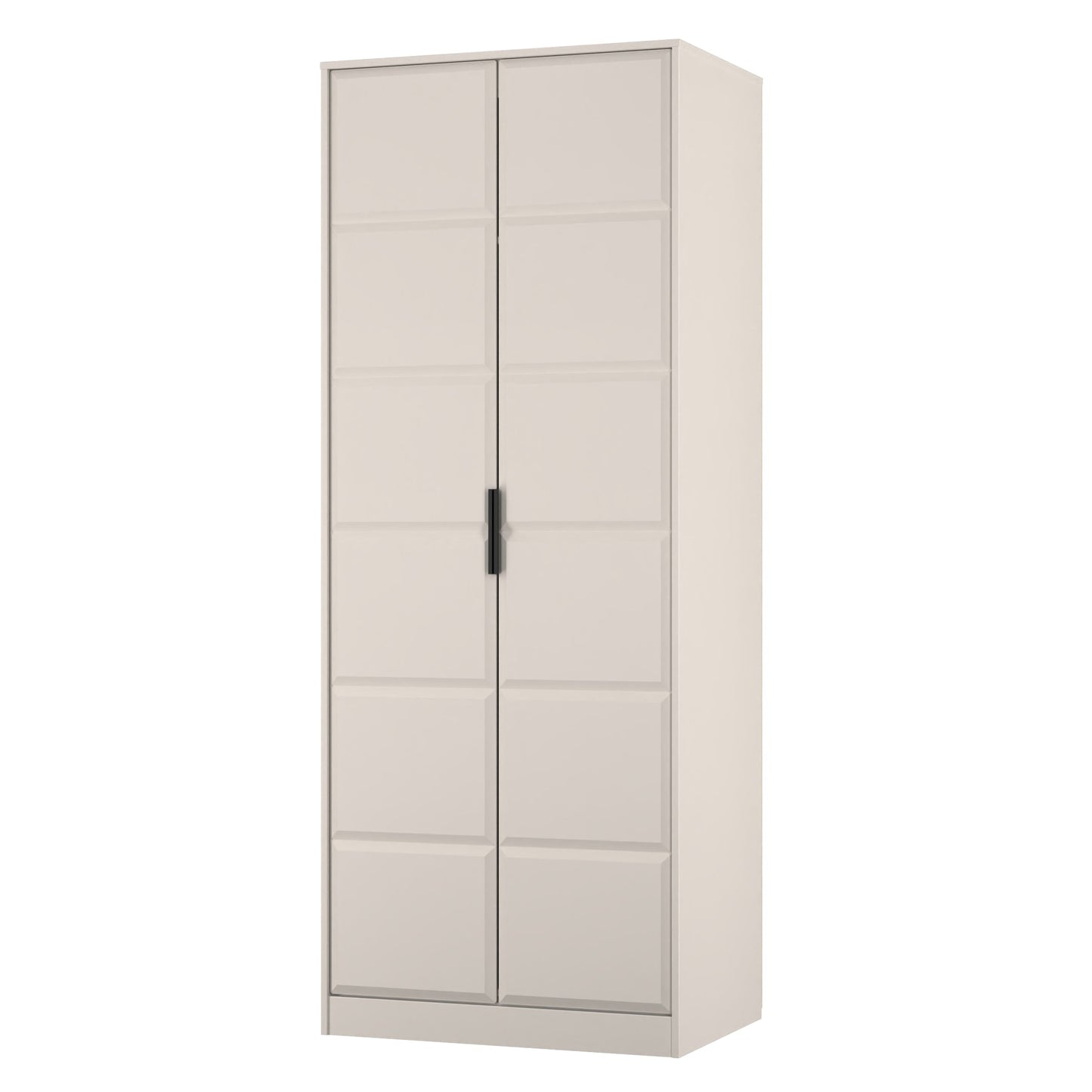 New York C Tall Wardrobe Off-white 2 Doors 1 Shelf 77cm