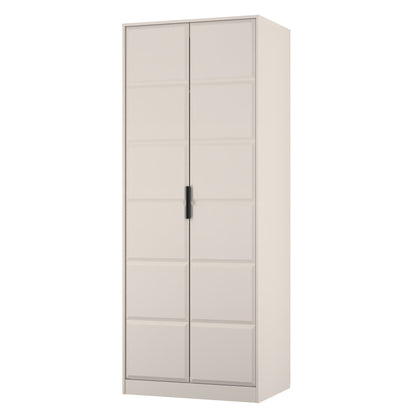 New York C Tall Wardrobe Off-white 2 Doors 1 Shelf 77cm