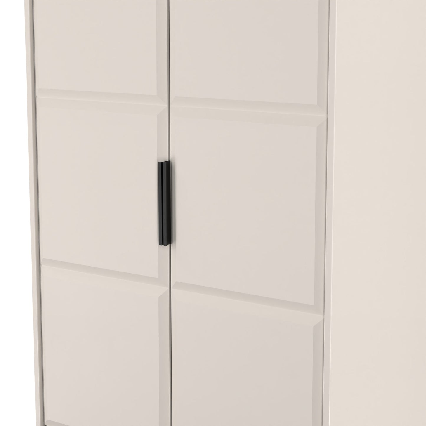 New York C Tall Wardrobe Off-white 2 Doors 2 Drawers 77cm