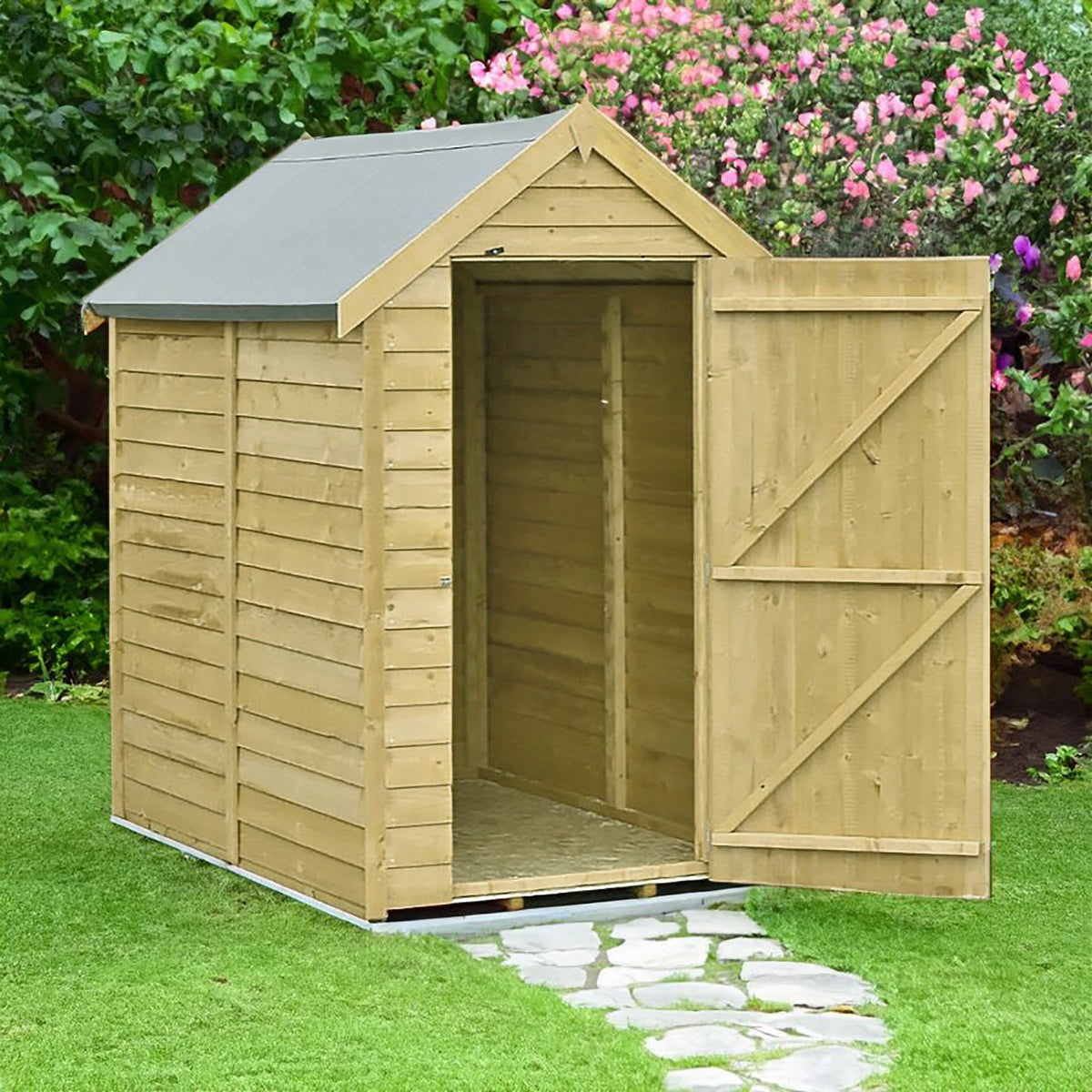 Canterbury 3 8" x 5 11" Apex Shed Premium Pressure Treated Overlap