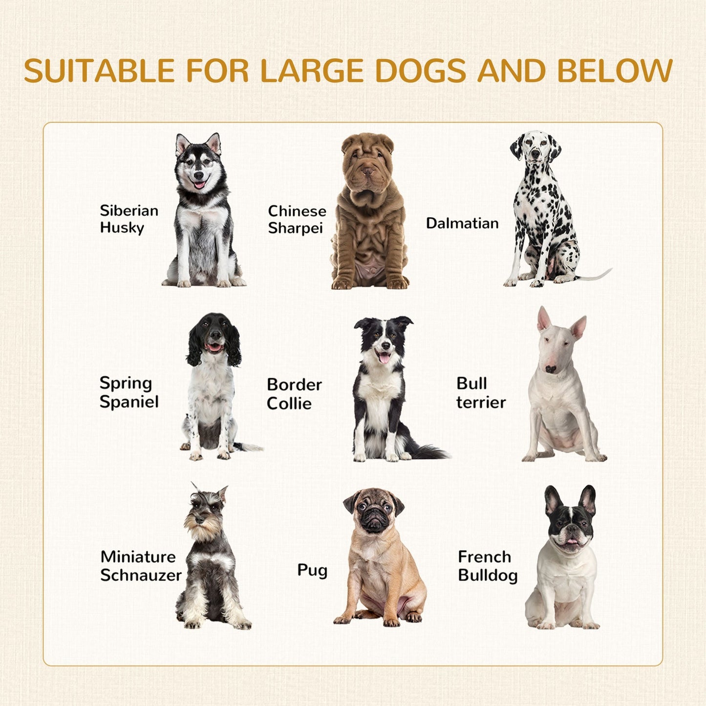 Pawhut Two-In-One Dog Cage & Side Table With Two Doors Cushion For Large Dogs