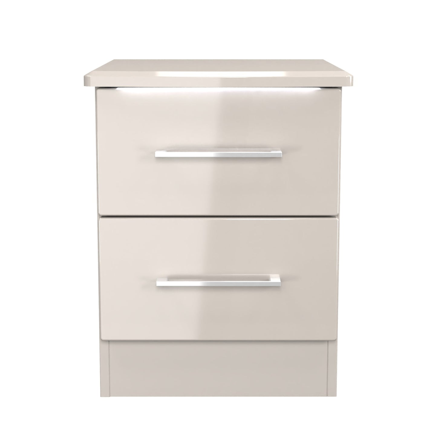 Paris Bedside Table Off-white 2 Drawers 40cm