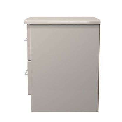 Paris Bedside Table Off-white 2 Drawers 40cm