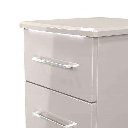 Paris Bedside Table Off-white 2 Drawers 40cm