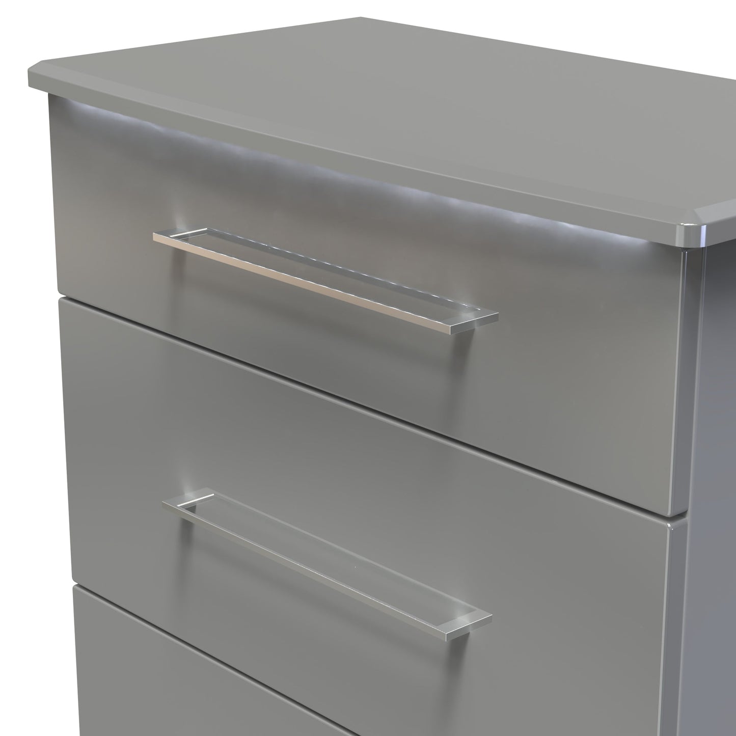Paris Chest of Drawers Grey 3 Drawers 77cm
