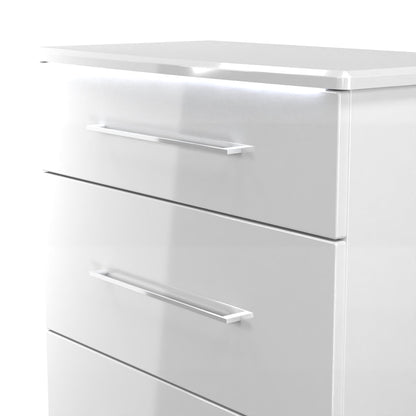 Paris Chest of Drawers White 3 Drawers 77cm
