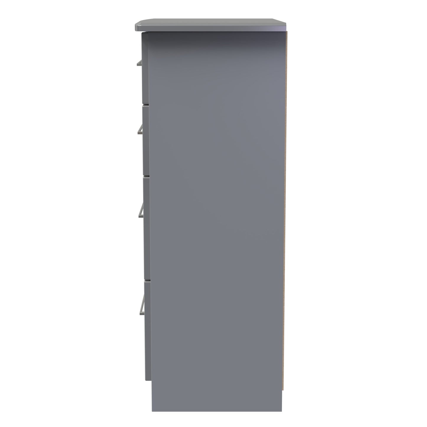 Paris Tall Chest of Drawers Grey 4 Drawers 77cm