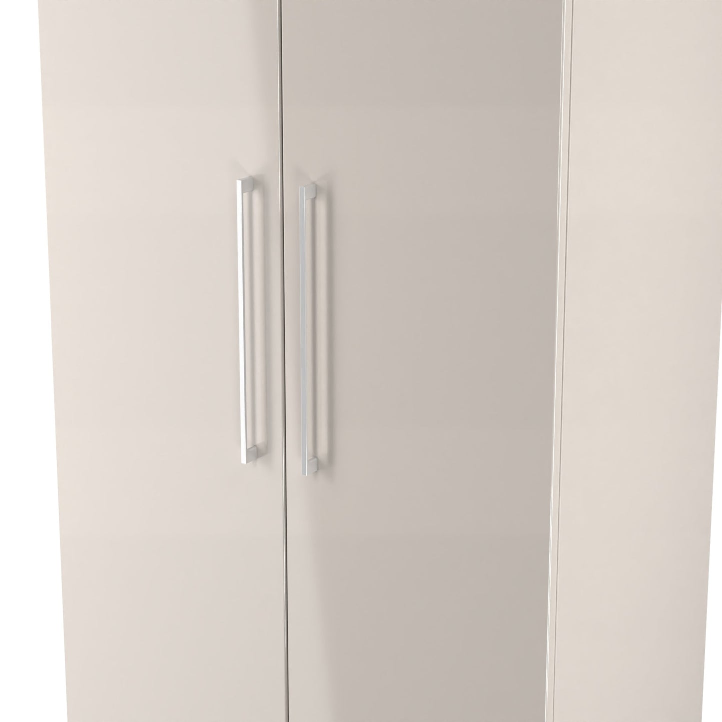 Paris Tall Wardrobe Off-white 1 Shelf 74cm