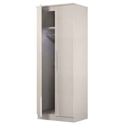 Paris Tall Wardrobe Off-white 1 Shelf 74cm