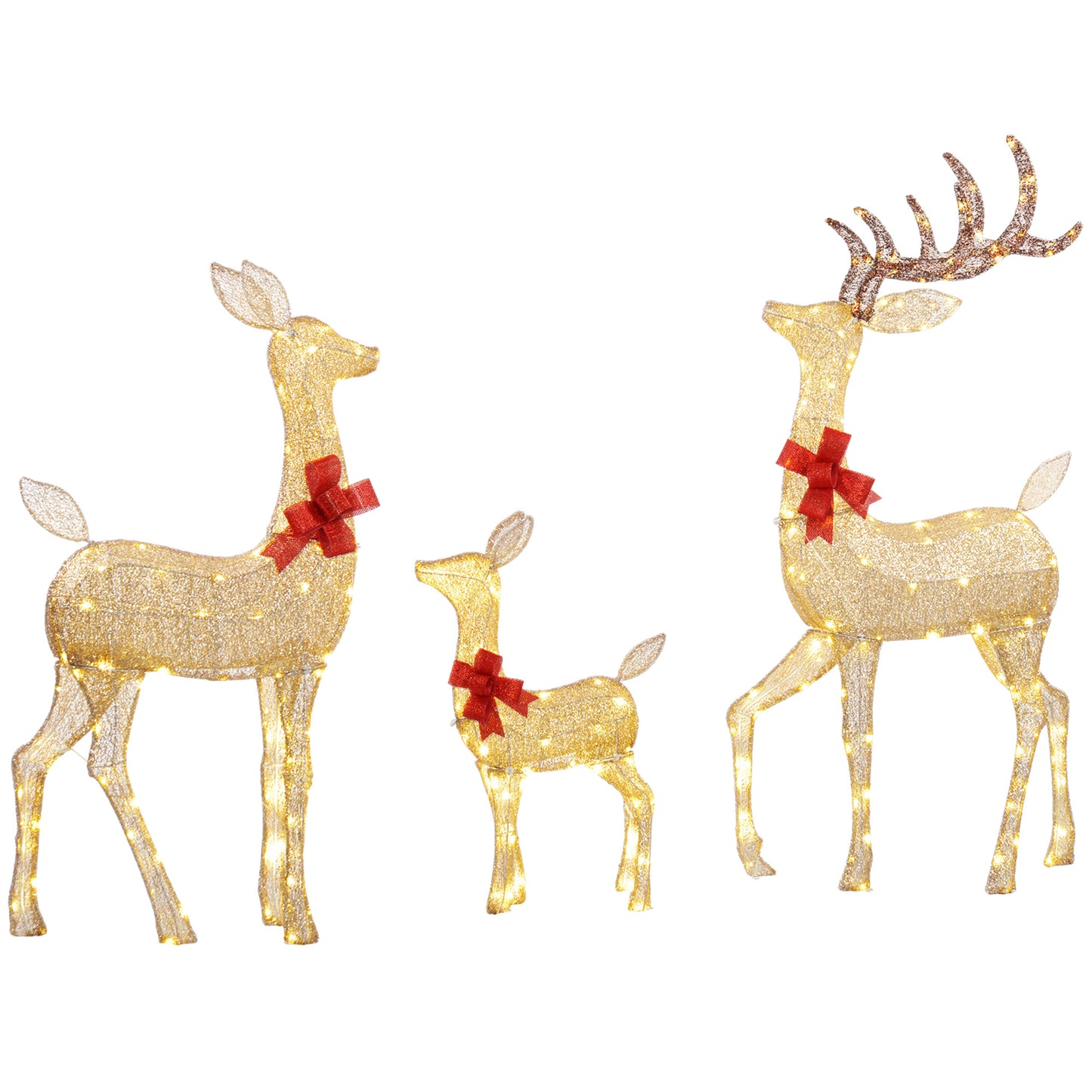 3 Piece Christmas Feature Light Multifunction Warm White Outdoor LED Primary Image