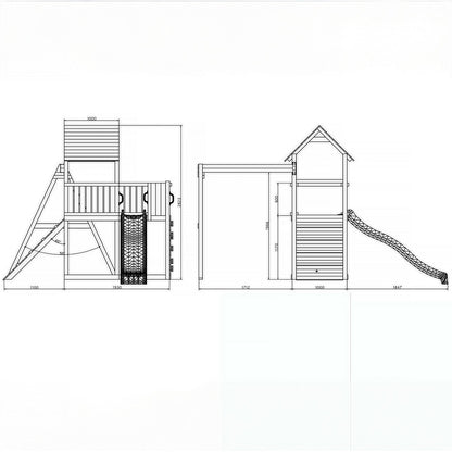 Adventure Peaks Garden Playfort 46m x 31m by Shire