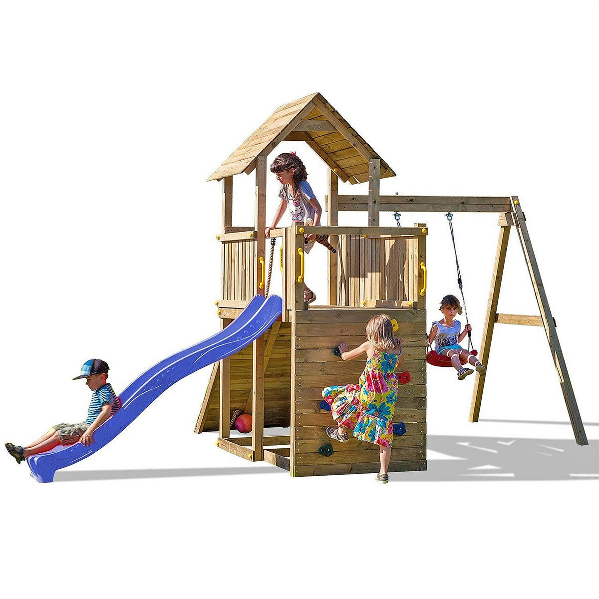Adventure Peaks Garden Playfort 46m x 31m by Shire