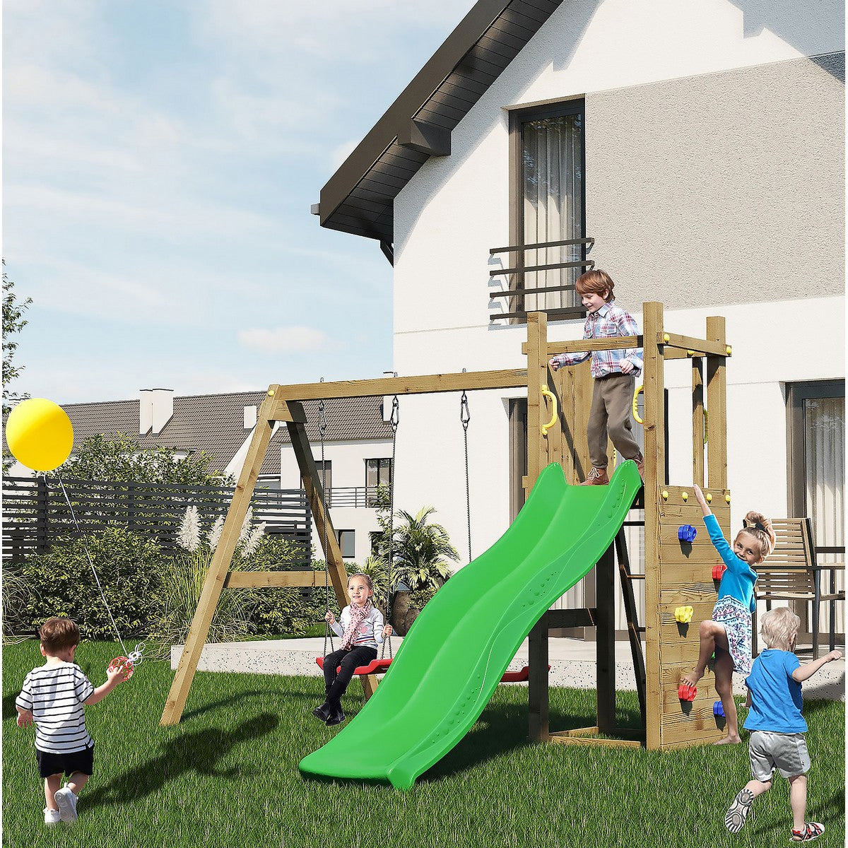Rumble Ridge Garden Playfort 28.2m x 34.5m by Shire
