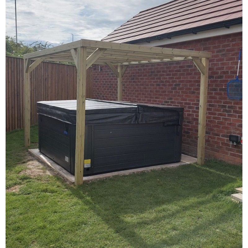 Stalwart 3 x 3M Garden Pergola Slatted