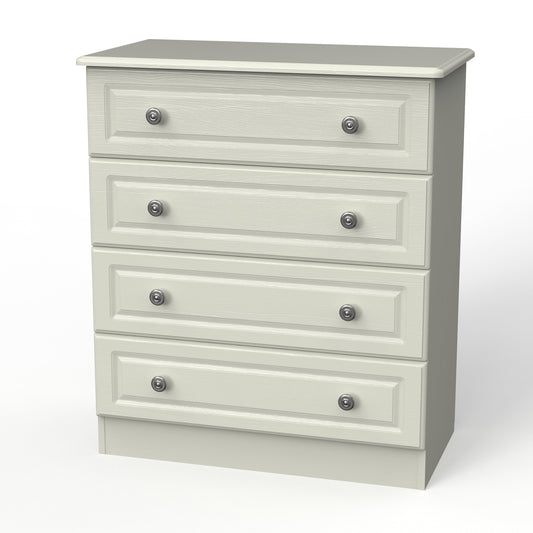 Pembroke Chest of Drawers Cream 4 Drawers 77cm
