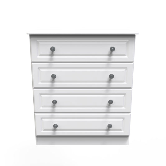 Pembroke Chest of Drawers White 4 Drawers 77cm