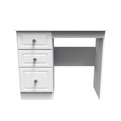 Pembroke Desk White 3 Drawers 93cm